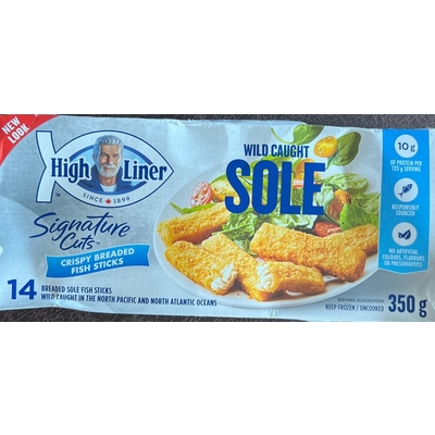 Wild Caught Sole Crispy Breaded Fish Sticks