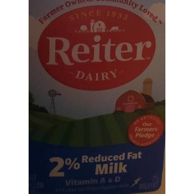 2% Reduced Fat Milk, Vitamin A & D