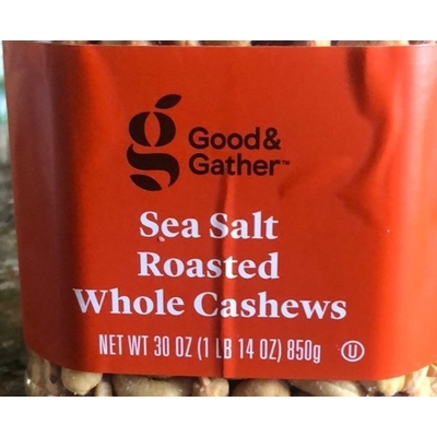 Cashews, Sea Salt Roasted Whole