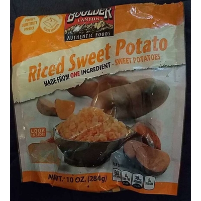 Riced Sweet Potato