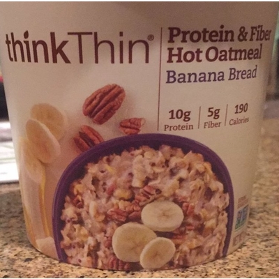 Protein & Fiber Hot Oatmeal, Banana Bread