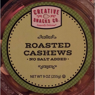 Roasted Cashews, No Salt Added