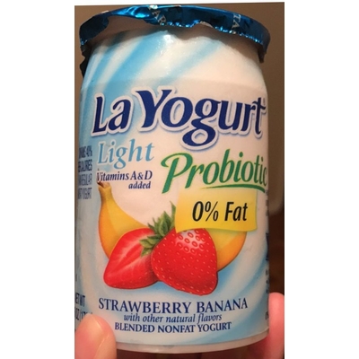 Nonfat Blended Strawberry Banana Yogurt