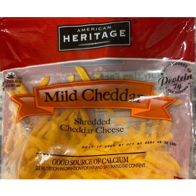 Shredded Mild Cheddar Cheese