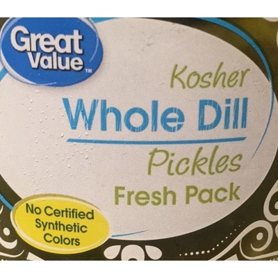 Pickles, Kosher Whole Dill