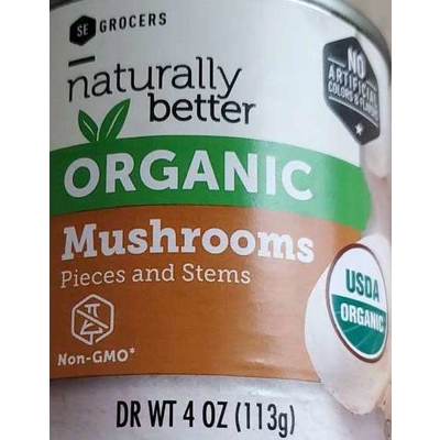 Naturally Better Organic Mushrooms Pieces and Stems