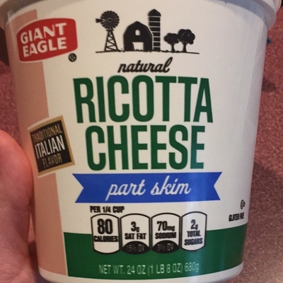 Ricotta Cheese, Part Skim