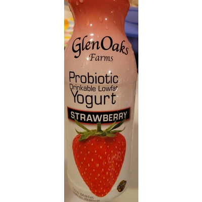 Strawberry Probiotic Drinkable Lowfat Yogurt