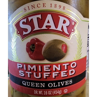 Pimiento Stuffed Queen Olives