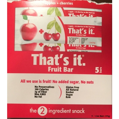 Fruit Bar, Apples + Cherries