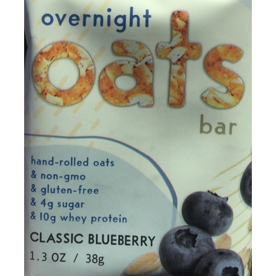 Classic Blueberry Overnight Oats Bar