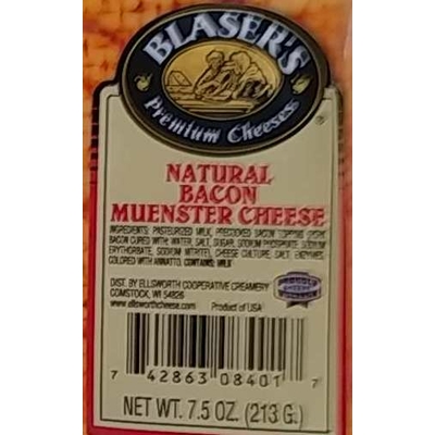 Natural Bacon Muenster Cheese