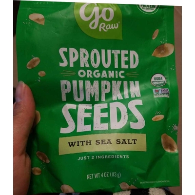 Sprouted Organic Pumpkin Seeds With Sea Salt