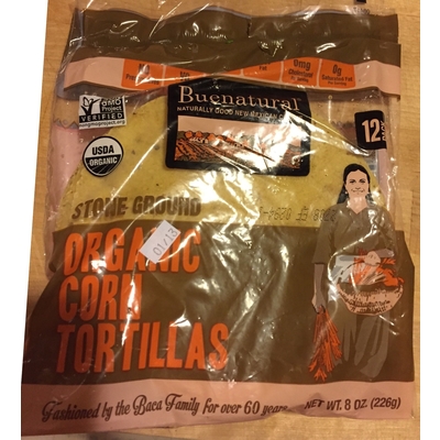 Stone Ground Corn Tortillas, Organic
