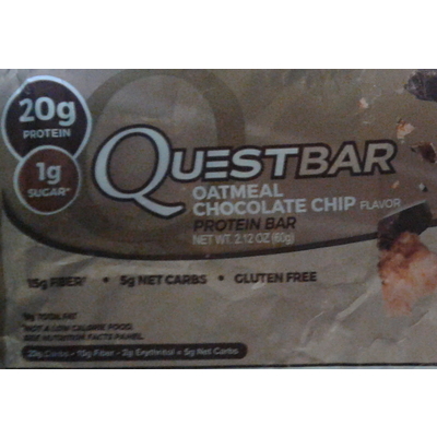 Protein Bar, Oatmeal Chocolate Chip