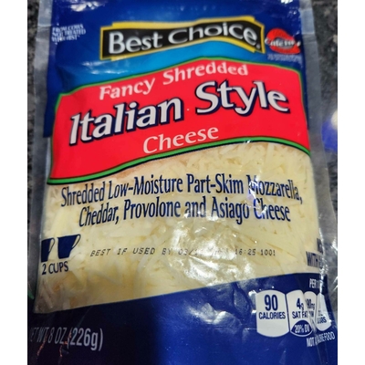 Fancy Shredded Cheese, Italian Style