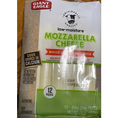 Whole Milk String Cheese, Low-Moisture Mozzarella Cheese