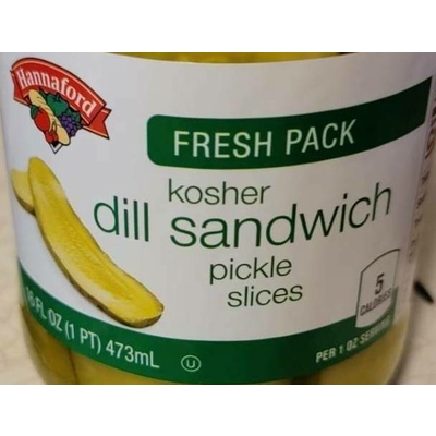 Kosher Dill Sandwich Pickle Slices