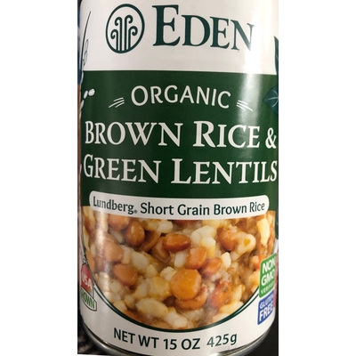 Organic Brown Rice & Green Lentils