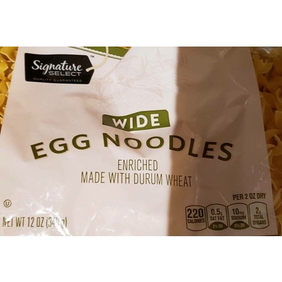 Enriched Wide Egg Noodles, made with Durum Wheat