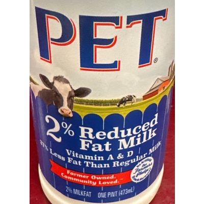 2% Reduced Fat Milk
