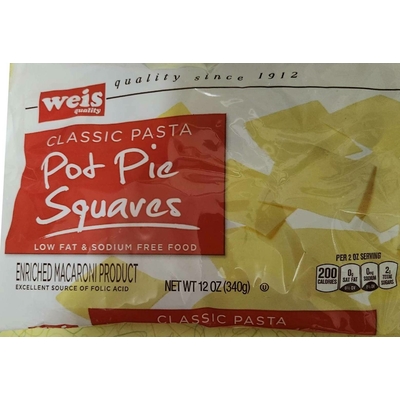 Classic Pasta Pot Pie Squares