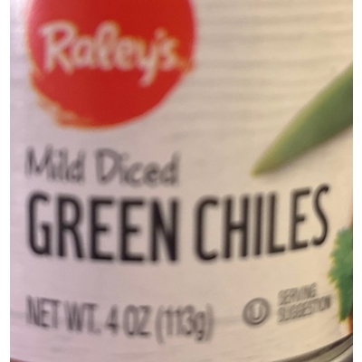 Mild Diced Green Chiles