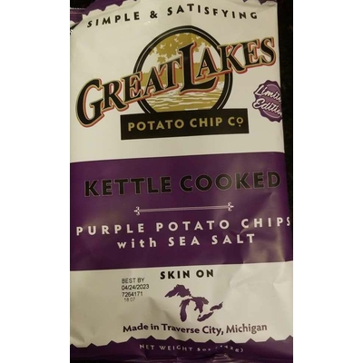 Kettle Cooked Purple Potato Chips, with Sea Salt