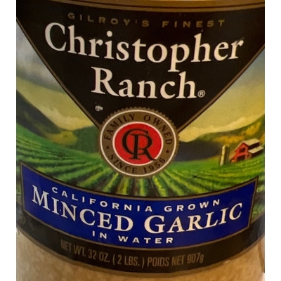California Grown Minced Garlic in Water