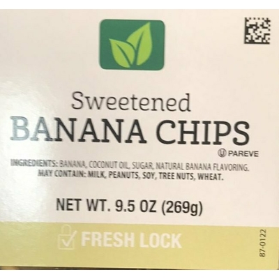 Banana Chips, Sweetened