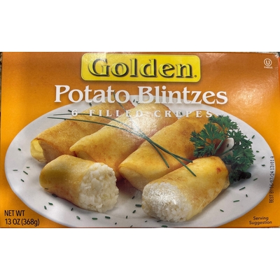Potato Blintzes Filled Crepes