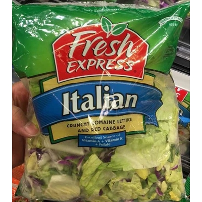 Italian Romaine Lettuce and Red Cabbage
