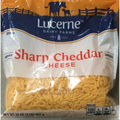 Sharp Cheddar Cheese, Shredded
