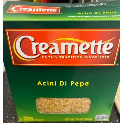 Acini di Pepe Enriched Macaroni Product