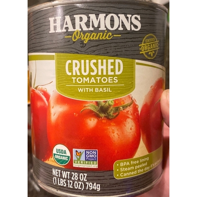 Organic Crushed Tomatoes with Basil