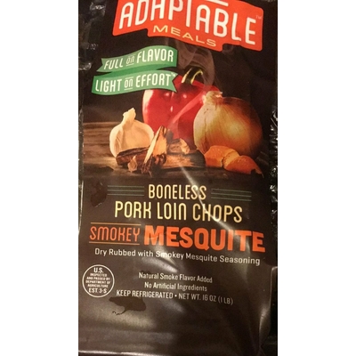 Boneless Pork Loin Chops, Smokey Mesquite