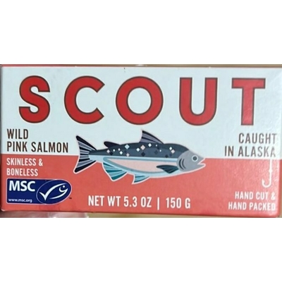 Wild pink salmon skinless & boneless