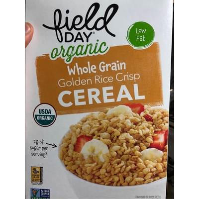 Whole Grain Golden Rice Crisp Cereal