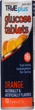 Calories in Glucose Tablets, 15 g, Orange from True Plus