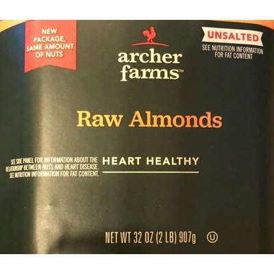 Raw Almonds, Unsalted