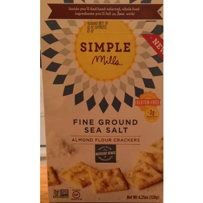 Almond Flour Crackers, Sea Salt