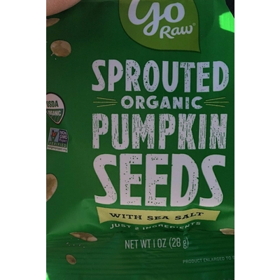 Sprouted Organic Pumpkin Seeds, with Sea Salt
