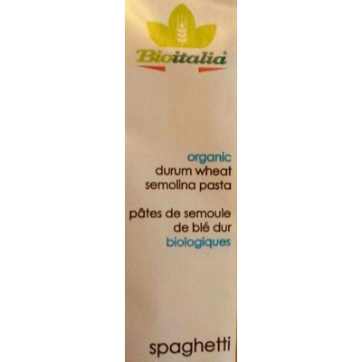 Organic Durum Wheat Semolina Pasta Spaghetti