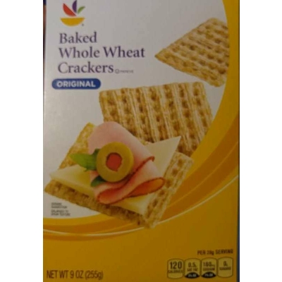 Baked Whole Wheat Crackers, Original