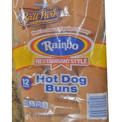 Restaurant Style Hotdog Buns