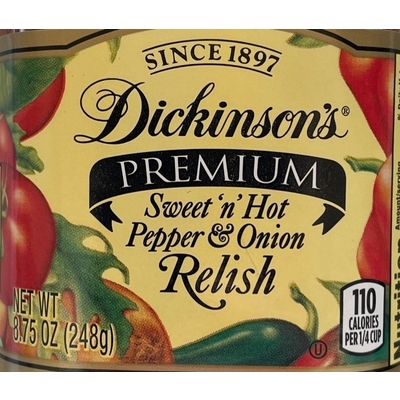 Sweet 'n' Hot Pepper & Onion Relish