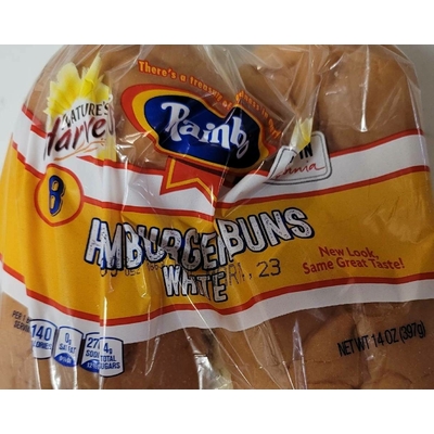 White Hamburger Buns