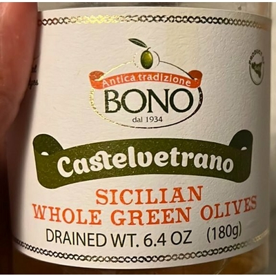 Sicilian Whole Green Olives