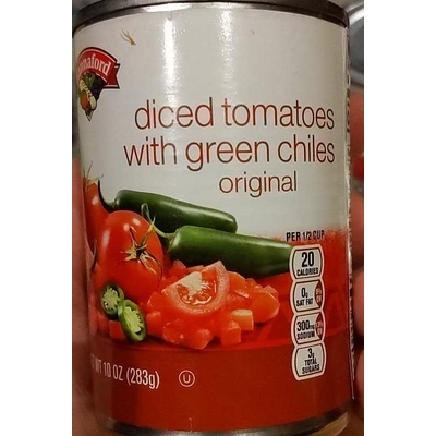 Diced tomatoes with green chiles