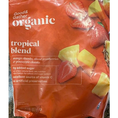Tropical Blend, Mango Chunks, Sliced Strawberries & Pineapple Chunks